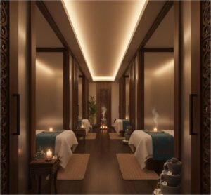 'That' game was going on in full swing, there were small cabins inside the spa centers, when the police opened the door...