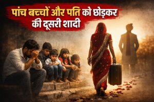 A woman left her five children and husband to marry another man; a heartbreaking incident has come to light in Nuh district of Haryana.