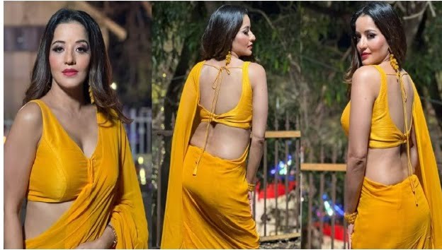देखें वायरल तस्वीर, एक्ट्रेस मोनालिसा ने पीली साड़ी में बिखेरा हुस्न का जलवा: Bhojpuri Actress Monalisa
