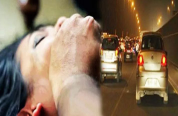 In Faridabad's Tigaon area, a student was kidnapped and raped in a moving car