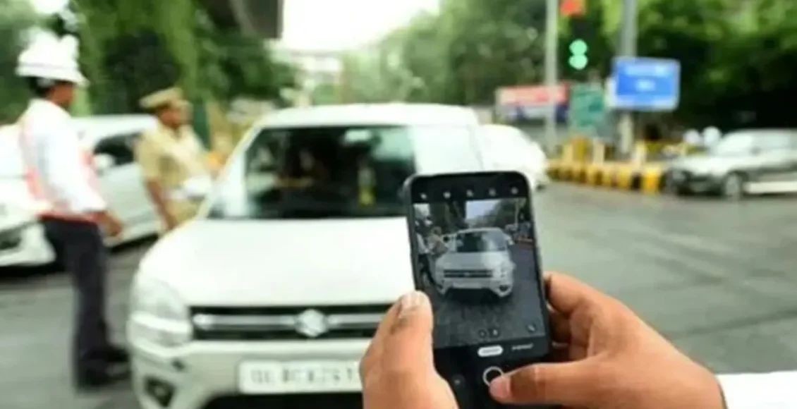 Strange challan in Ghaziabad, car owner fined for ‘not wearing helmet’, know what the police said then