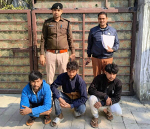 Three people arrested for stealing Rs. 15,000 from the temple's donation box; action taken by Crime Branch Sector 85.