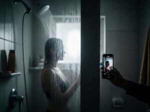 One day, she made a video while taking a bath; the driver, while driving her around in the car, fell in love with the woman, and then this whole drama began.