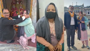 A 60-year-old school manager fell in love with a 28-year-old teacher after eloping to Nepal.