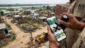 Notices sent to social media advertisers, a network of illegal colonies stretches from the Yamuna riverbed to Greater Faridabad.