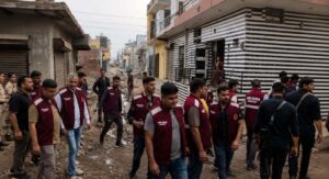 500 Police Personnel Conduct Major Operation Against Drug Traffickers in Faridabad's Rajiv Colony