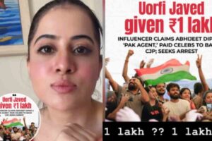 The internet is divided; users are asking, "What is the truth?" Urfi Javed and Poonam Pandey face allegations of accepting money to attend a protest.