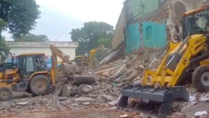 Demolition carried out amidst heavy police deployment; bulldozer used on Saharanpur Collectorate mosque.