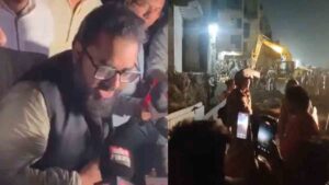 Uproar in Delhi over midnight bulldozer action on a mosque; notices to vacate the mosque had been issued three times.